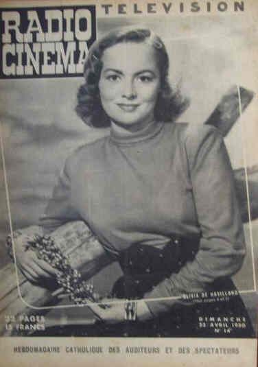 RADIO CINEMA TELEVISION/TELERAMA magazine side cover Issue 14 23 April 1950