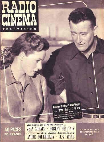 RADIO CINEMA TELEVISION/TELERAMA magazine side cover Issue 140 21 September 1952