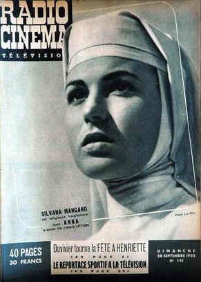 RADIO CINEMA TELEVISION/TELERAMA magazine side cover Issue 141 28 September 1952