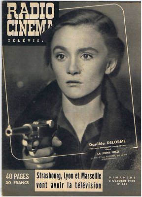 RADIO CINEMA TELEVISION/TELERAMA magazine side cover Issue 142 5 October 1952