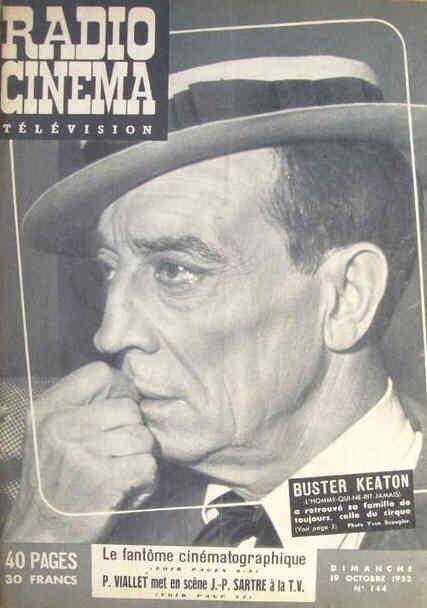 RADIO CINEMA TELEVISION/TELERAMA magazine side cover Issue 144 19 October 1952