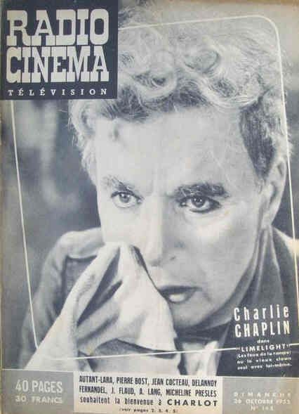 RADIO CINEMA TELEVISION/TELERAMA magazine side cover Issue 145 26 October 1952