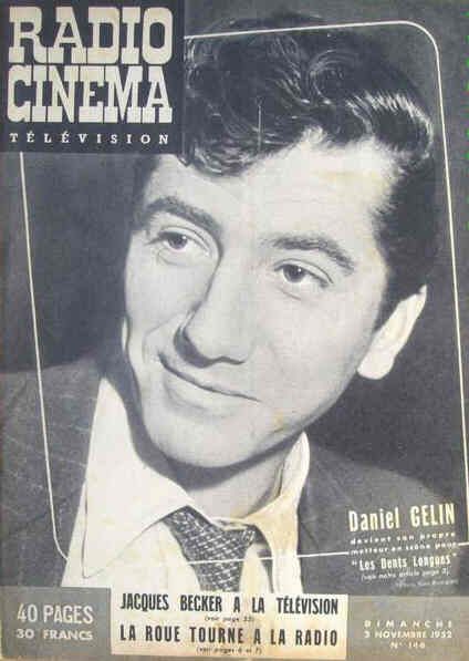RADIO CINEMA TELEVISION/TELERAMA magazine side cover Issue 146 2 November 1952