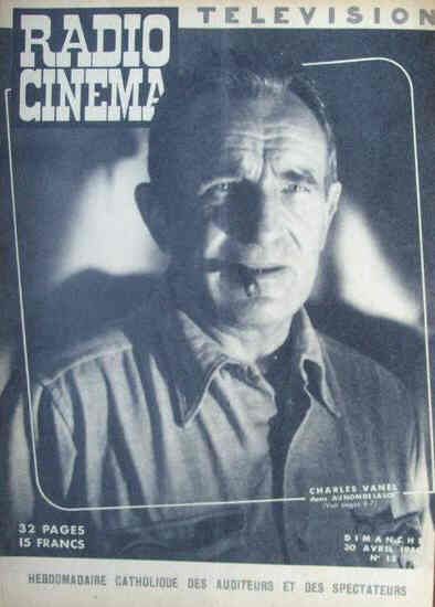 RADIO CINEMA TELEVISION/TELERAMA magazine side cover Issue 15 30 April 1950