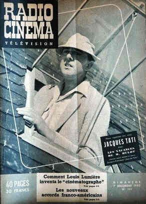 RADIO CINEMA TELEVISION/TELERAMA magazine side cover Issue 151 7 December 1952