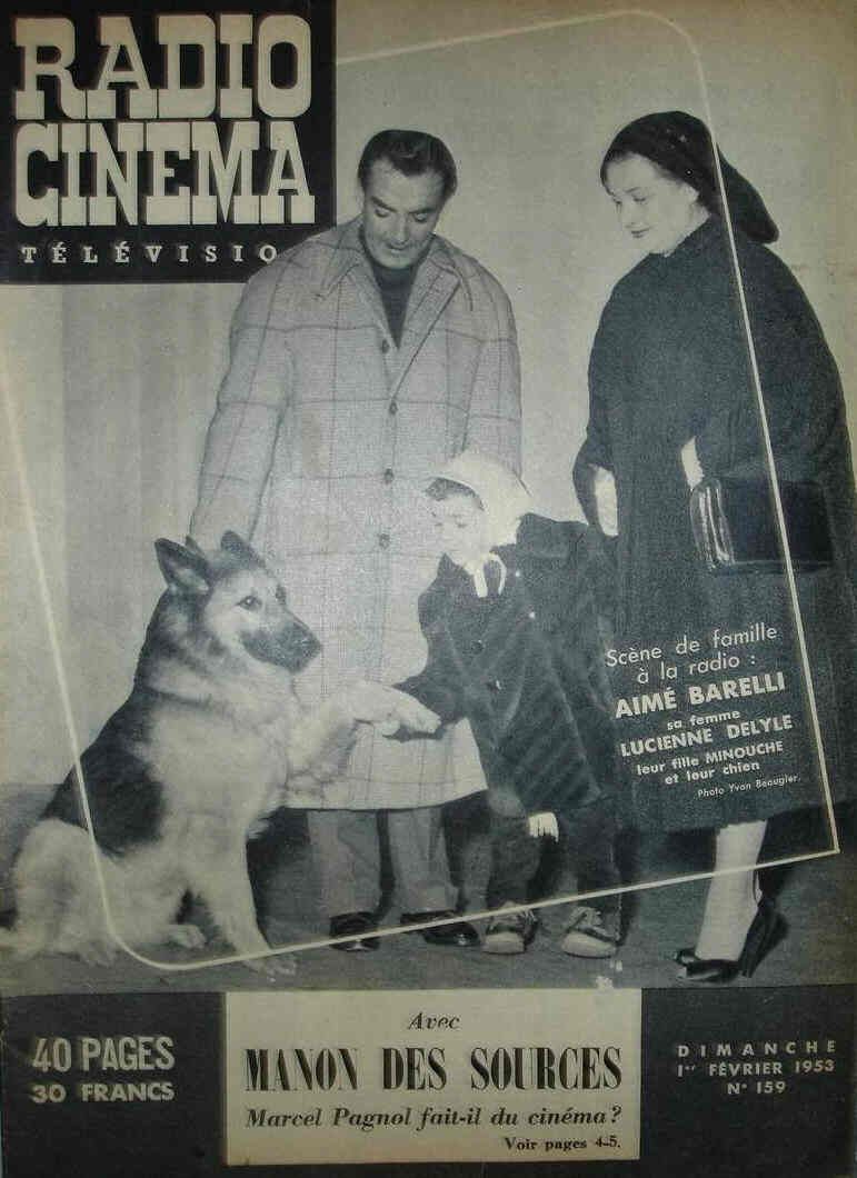RADIO CINEMA TELEVISION/TELERAMA magazine side cover Issue 159 1 February 1953