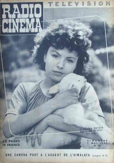 RADIO CINEMA TELEVISION/TELERAMA magazine side cover Issue 16 7 May 1950