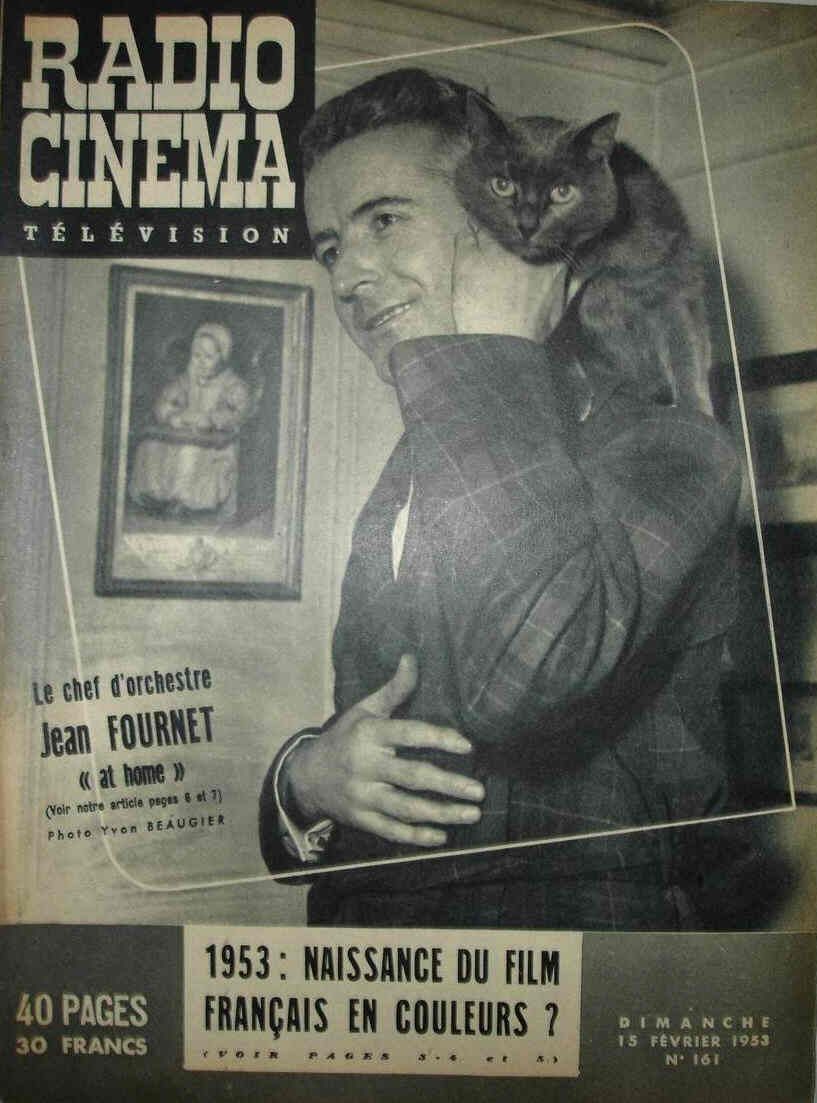 RADIO CINEMA TELEVISION/TELERAMA magazine side cover Issue 161 15 February 1953