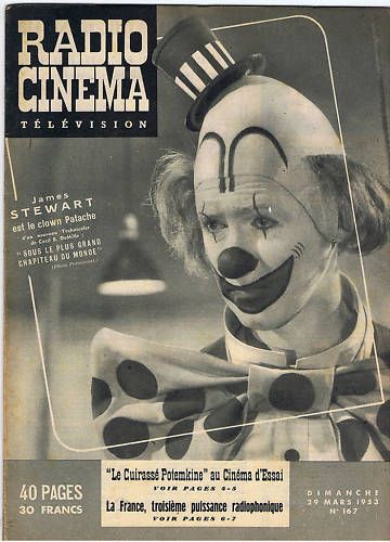 RADIO CINEMA TELEVISION/TELERAMA magazine side cover Issue 167 29 March 1953