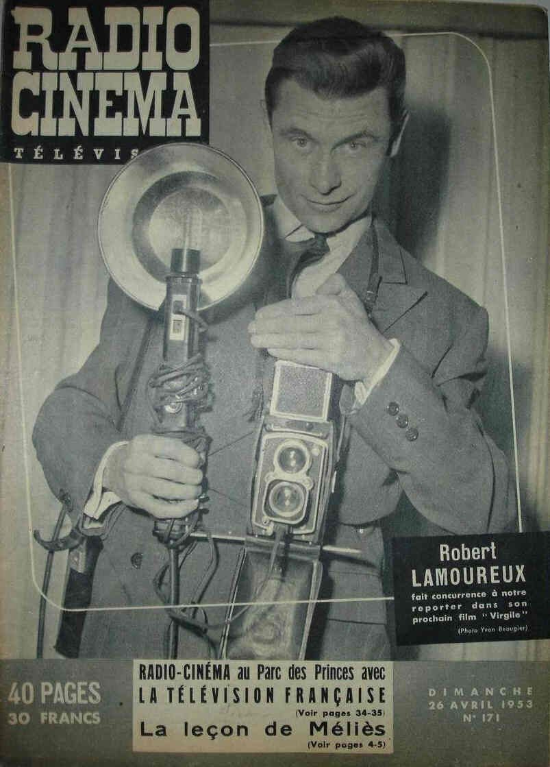 RADIO CINEMA TELEVISION/TELERAMA magazine side cover Issue 171 26 April 1953