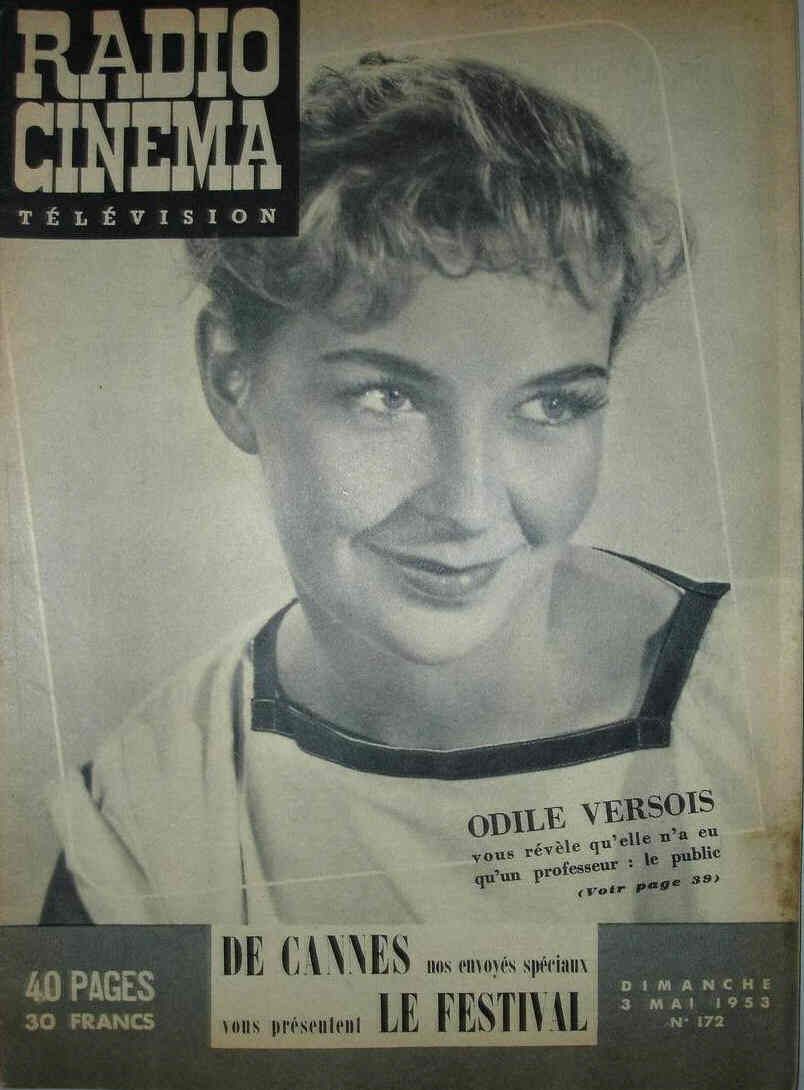 RADIO CINEMA TELEVISION/TELERAMA magazine side cover Issue 172 3 May 1953