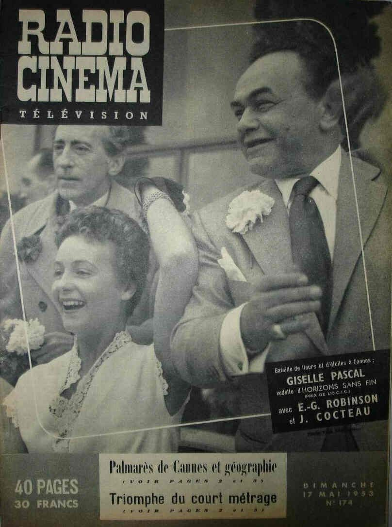 RADIO CINEMA TELEVISION/TELERAMA magazine side cover Issue 174 17 May 1953