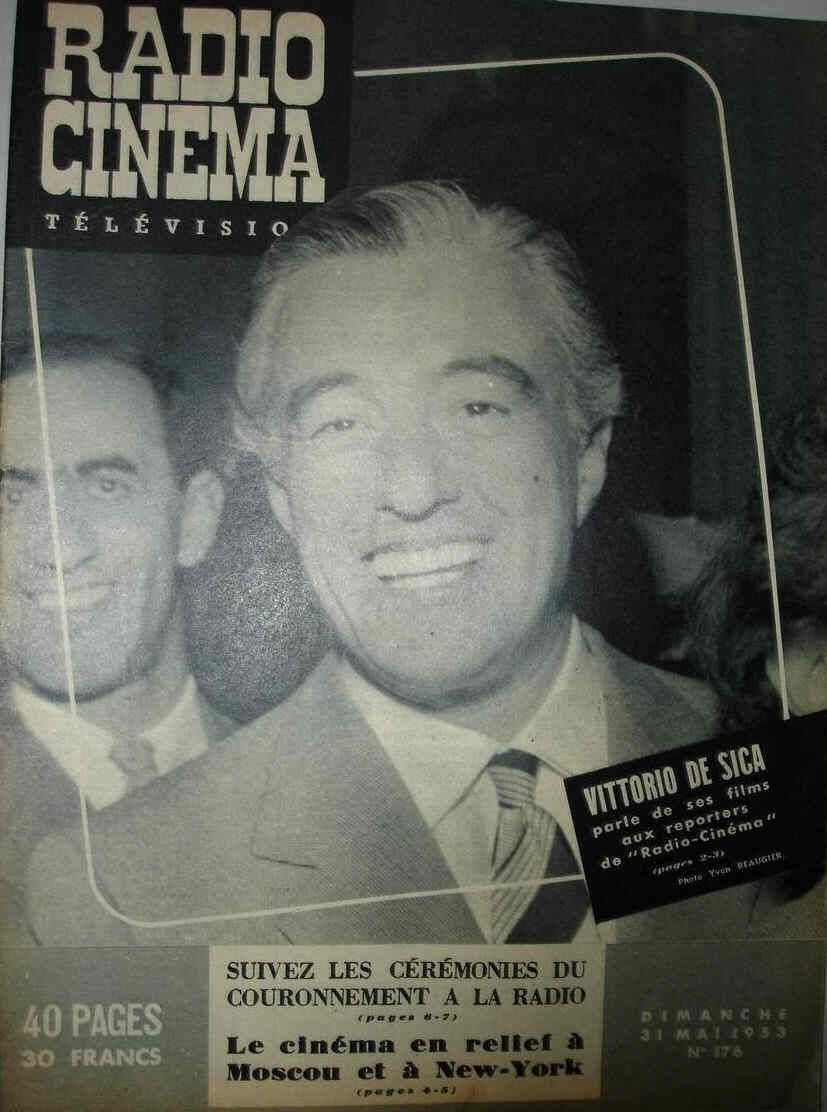 RADIO CINEMA TELEVISION/TELERAMA magazine side cover Issue 176 31 May 1953