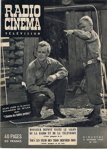 RADIO CINEMA TELEVISION/TELERAMA magazine side cover Issue 195 11 October 1953