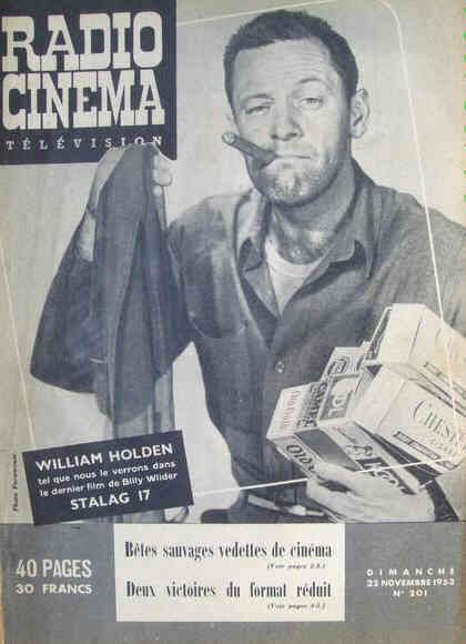 RADIO CINEMA TELEVISION/TELERAMA magazine side cover Issue 201 22 November 1953