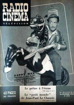 RADIO CINEMA TELEVISION/TELERAMA magazine side cover Issue 204 13 December 1953