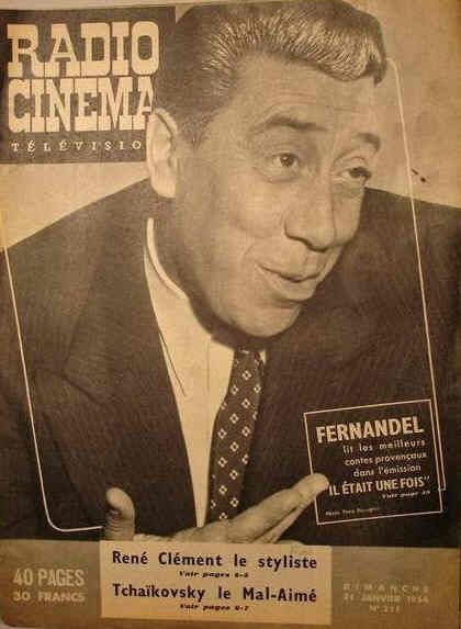 RADIO CINEMA TELEVISION/TELERAMA magazine side cover Issue 211 31 January 1954