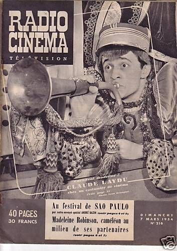 RADIO CINEMA TELEVISION/TELERAMA magazine side cover Issue 216 7 March 1954