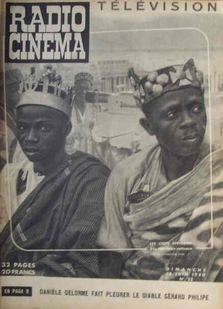 RADIO CINEMA TELEVISION/TELERAMA magazine side cover Issue 22 18 June 1950