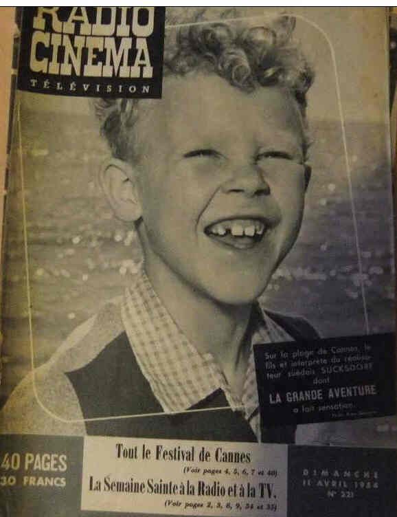 RADIO CINEMA TELEVISION/TELERAMA magazine side cover Issue 221 11 April 1954
