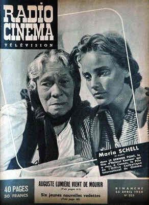 RADIO CINEMA TELEVISION/TELERAMA magazine side cover Issue 223 25 April 1954