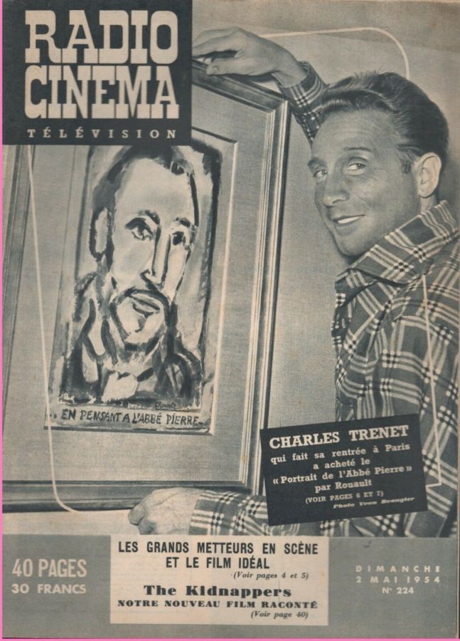RADIO CINEMA TELEVISION/TELERAMA magazine side cover Issue 224 2 May 1954