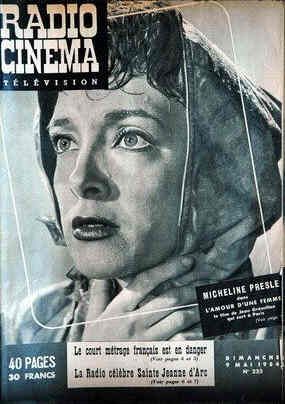 RADIO CINEMA TELEVISION/TELERAMA magazine side cover Issue 225 9 May 1954