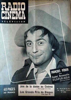 RADIO CINEMA TELEVISION/TELERAMA magazine side cover Issue 226 16 May 1954