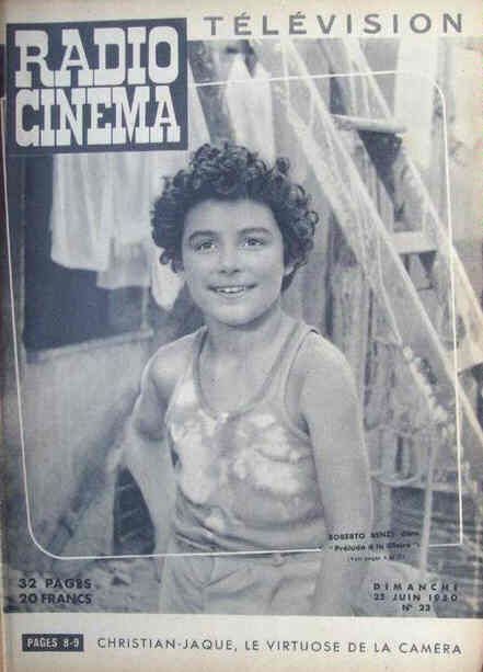 RADIO CINEMA TELEVISION/TELERAMA magazine side cover Issue 23 25 June 1950
