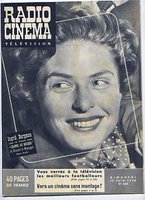RADIO CINEMA TELEVISION/TELERAMA magazine side cover Issue 230 13 June 1954