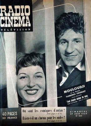 RADIO CINEMA TELEVISION/TELERAMA magazine side cover Issue 232 27 June 1954