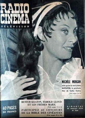 RADIO CINEMA TELEVISION/TELERAMA magazine side cover Issue 236 25 July 1954