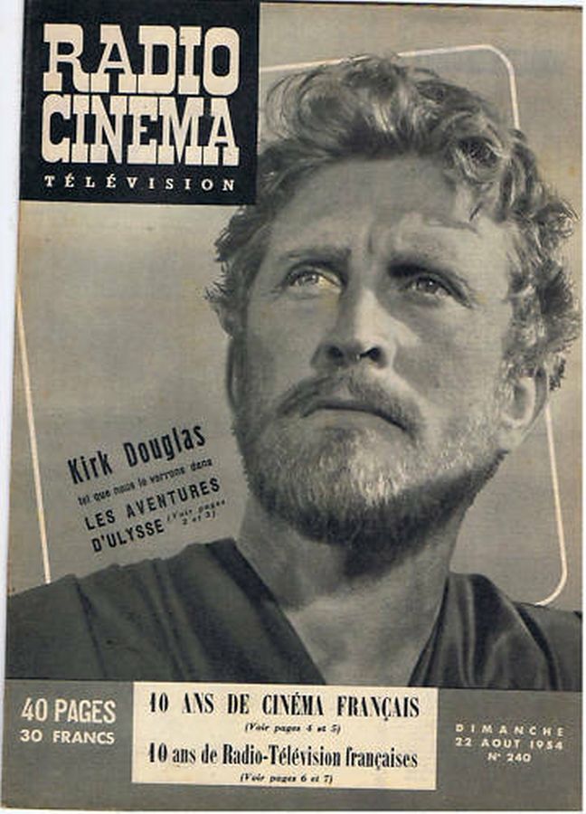 RADIO CINEMA TELEVISION/TELERAMA magazine side cover Issue 240 22 August 1954