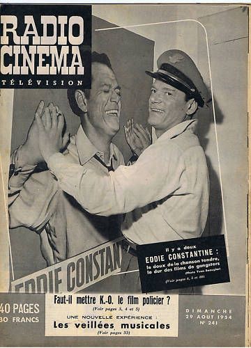 RADIO CINEMA TELEVISION/TELERAMA magazine side cover Issue 241 29 August 1954