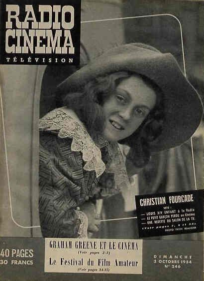 RADIO CINEMA TELEVISION/TELERAMA magazine side cover Issue 246 3 October 1954