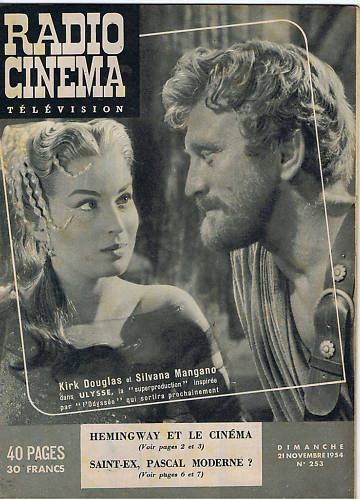 RADIO CINEMA TELEVISION/TELERAMA magazine side cover Issue 253 21 November 1954