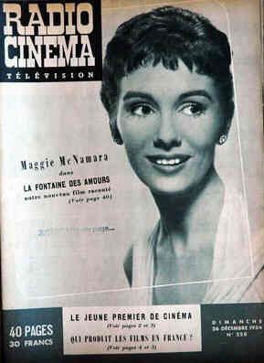 RADIO CINEMA TELEVISION/TELERAMA magazine side cover Issue 258 26 December 1954