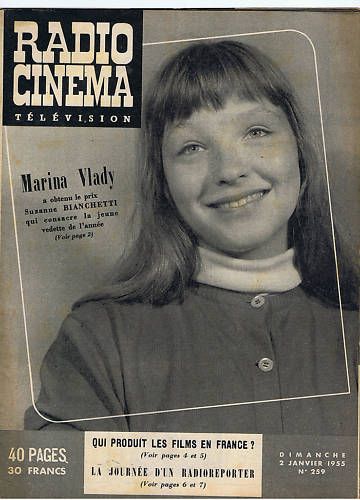 RADIO CINEMA TELEVISION/TELERAMA magazine side cover Issue 259 2 January 1955