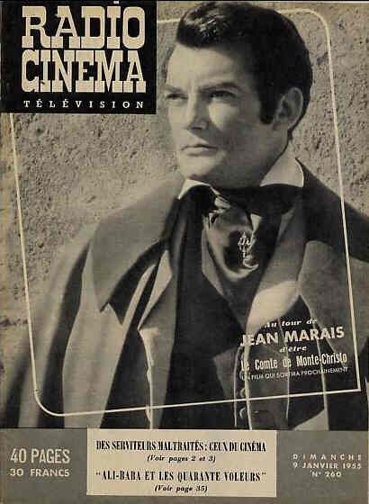 RADIO CINEMA TELEVISION/TELERAMA magazine side cover Issue 260 9 January 1955