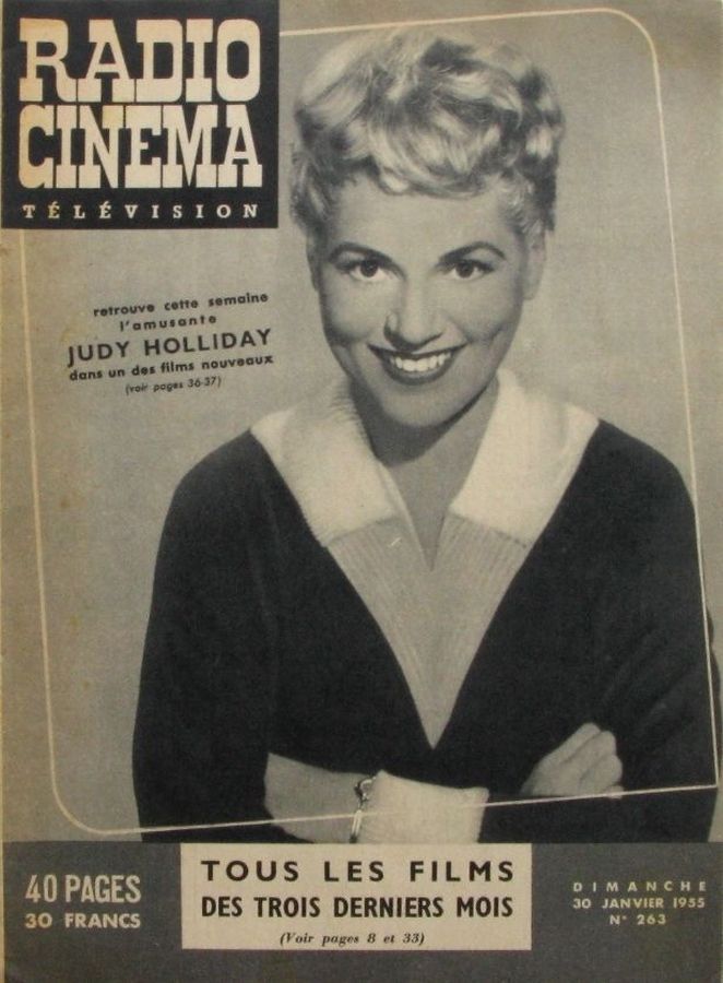 RADIO CINEMA TELEVISION/TELERAMA magazine side cover Issue 263 30 January 1955