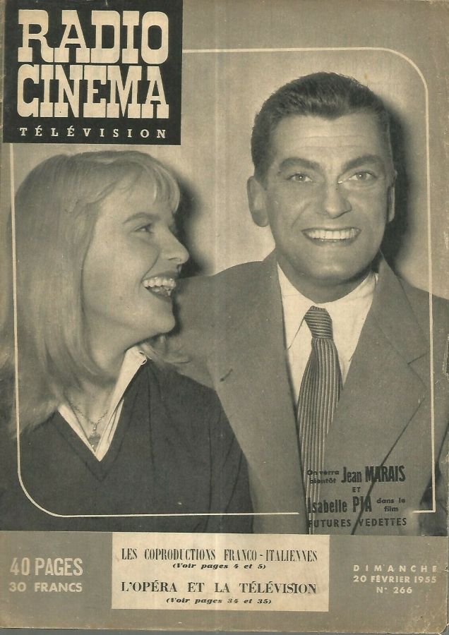 RADIO CINEMA TELEVISION/TELERAMA magazine side cover Issue 266 20 February 1955