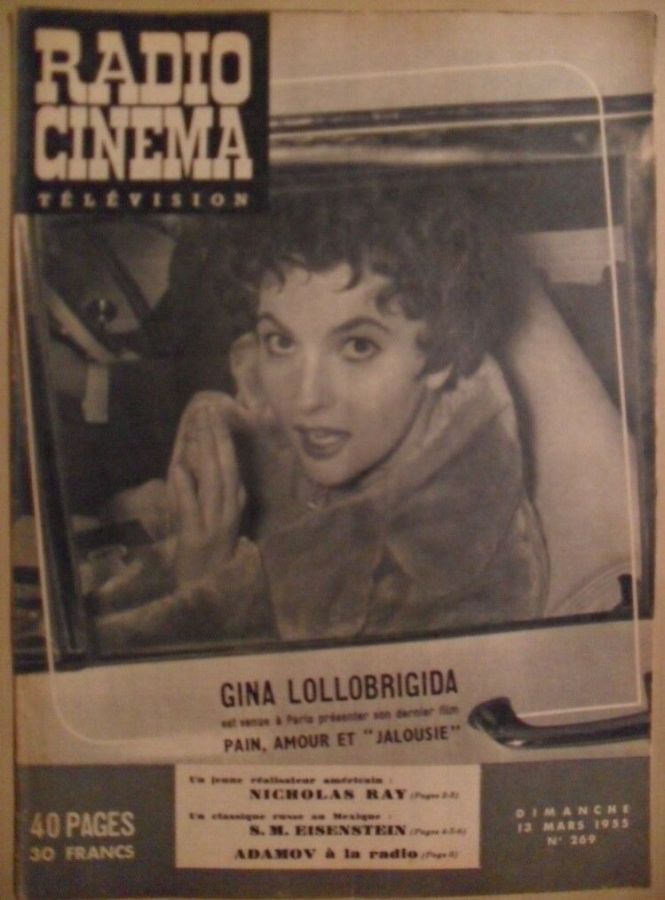 RADIO CINEMA TELEVISION/TELERAMA magazine side cover Issue 269 13 March 1955