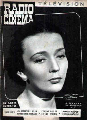 RADIO CINEMA TELEVISION/TELERAMA magazine side cover Issue 27 23 July 1950
