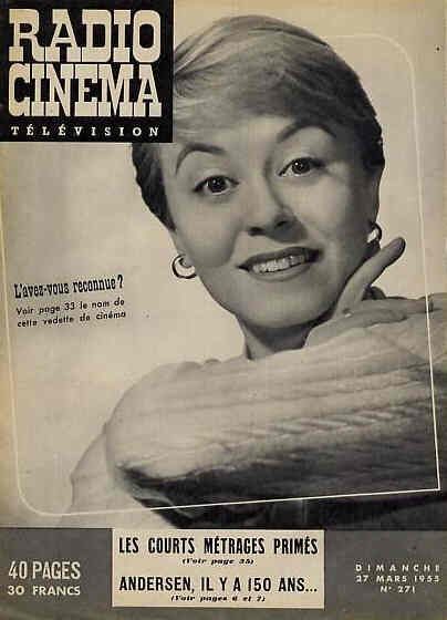 RADIO CINEMA TELEVISION/TELERAMA magazine side cover Issue 271 27 March 1955