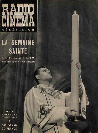 RADIO CINEMA TELEVISION/TELERAMA magazine side cover Issue 272 3 April 1955