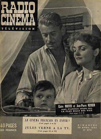 RADIO CINEMA TELEVISION/TELERAMA magazine side cover Issue 273 10 April 1955