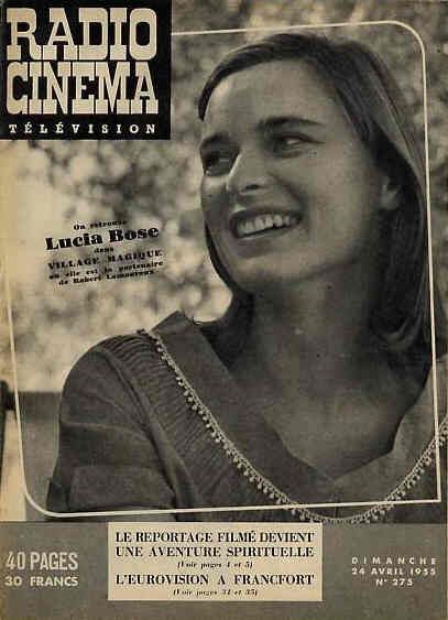 RADIO CINEMA TELEVISION/TELERAMA magazine side cover Issue 275 24 April 1955