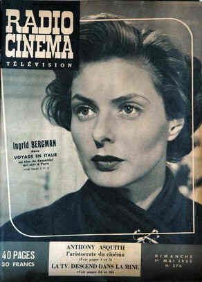 RADIO CINEMA TELEVISION/TELERAMA magazine side cover Issue 276 1 May 1955