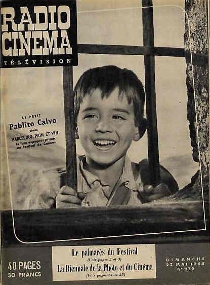 RADIO CINEMA TELEVISION/TELERAMA magazine side cover Issue 279 22 May 1955