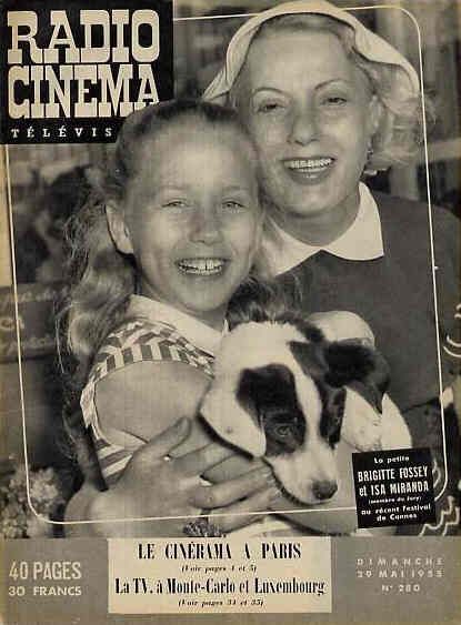 RADIO CINEMA TELEVISION/TELERAMA magazine side cover Issue 280 29 May 1955